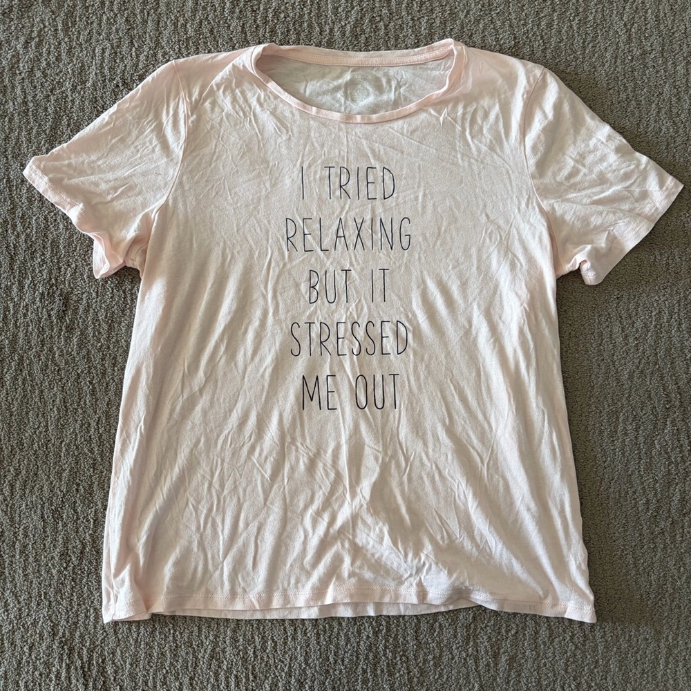 Light Pink Graphic T-Shirt from Banana Republic